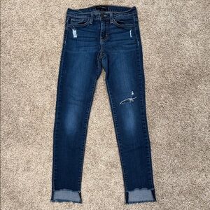 Flying Monkey Dark Blue Distressed Skinny Jeans